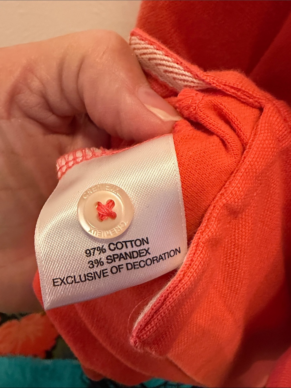 🪸🪸🪸BOGOHO🪸🪸🪸Cremieux Men's Coral-Orange Polo-2XL - Picture 9 of 9